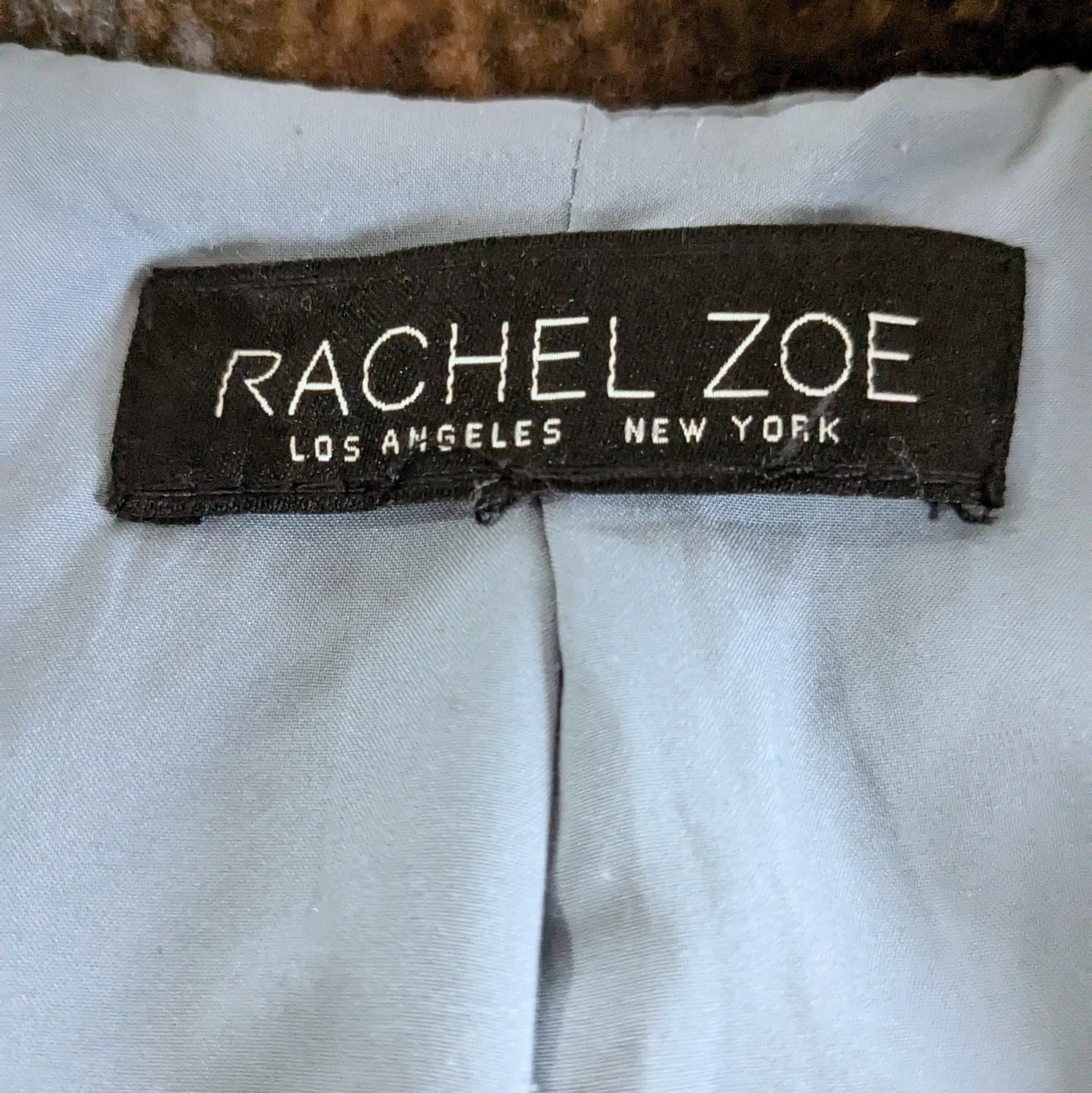 Rachel Zoe Plaid Winter Coat Size Small