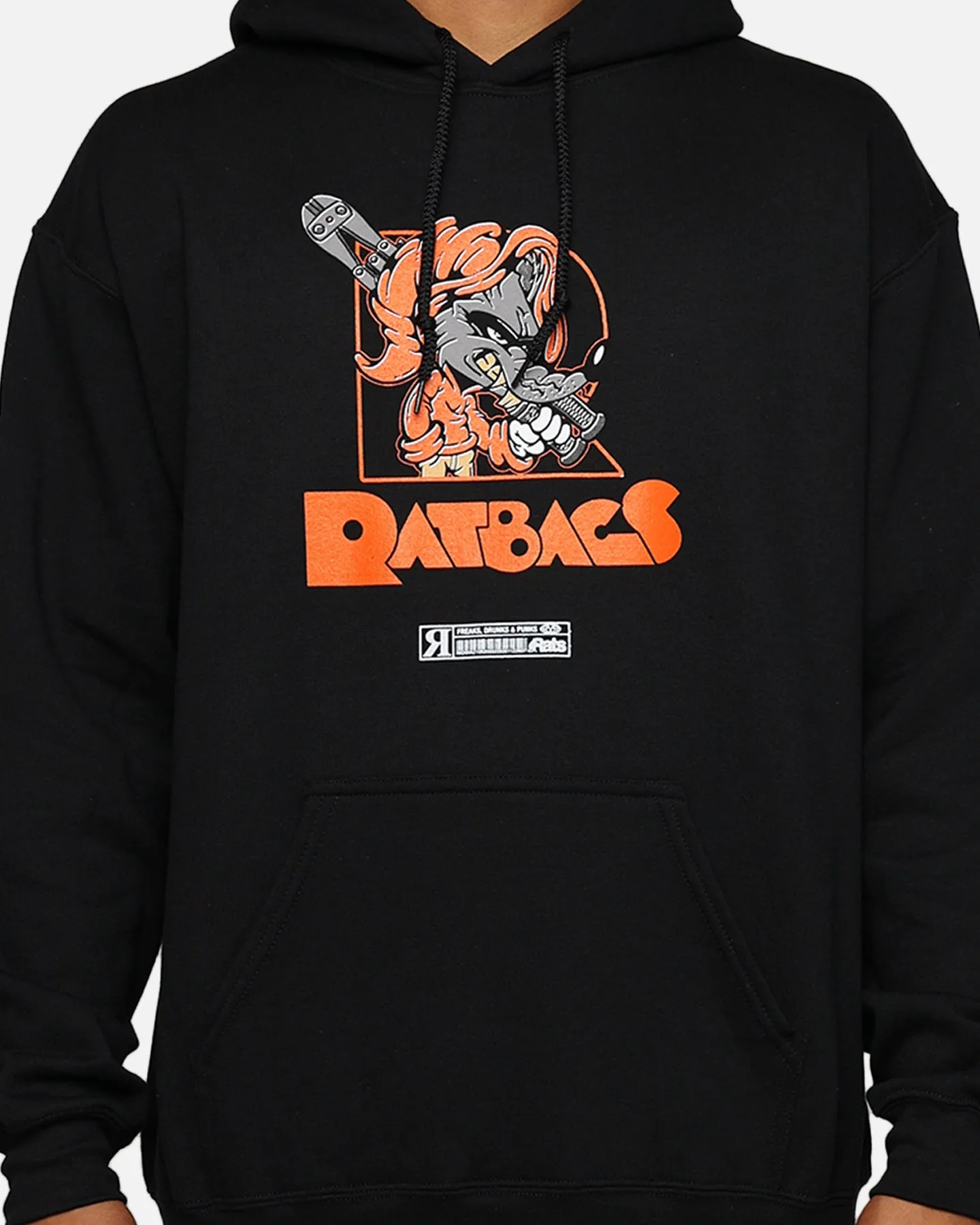 Rats Get Fat Ratbags Hoodie Black