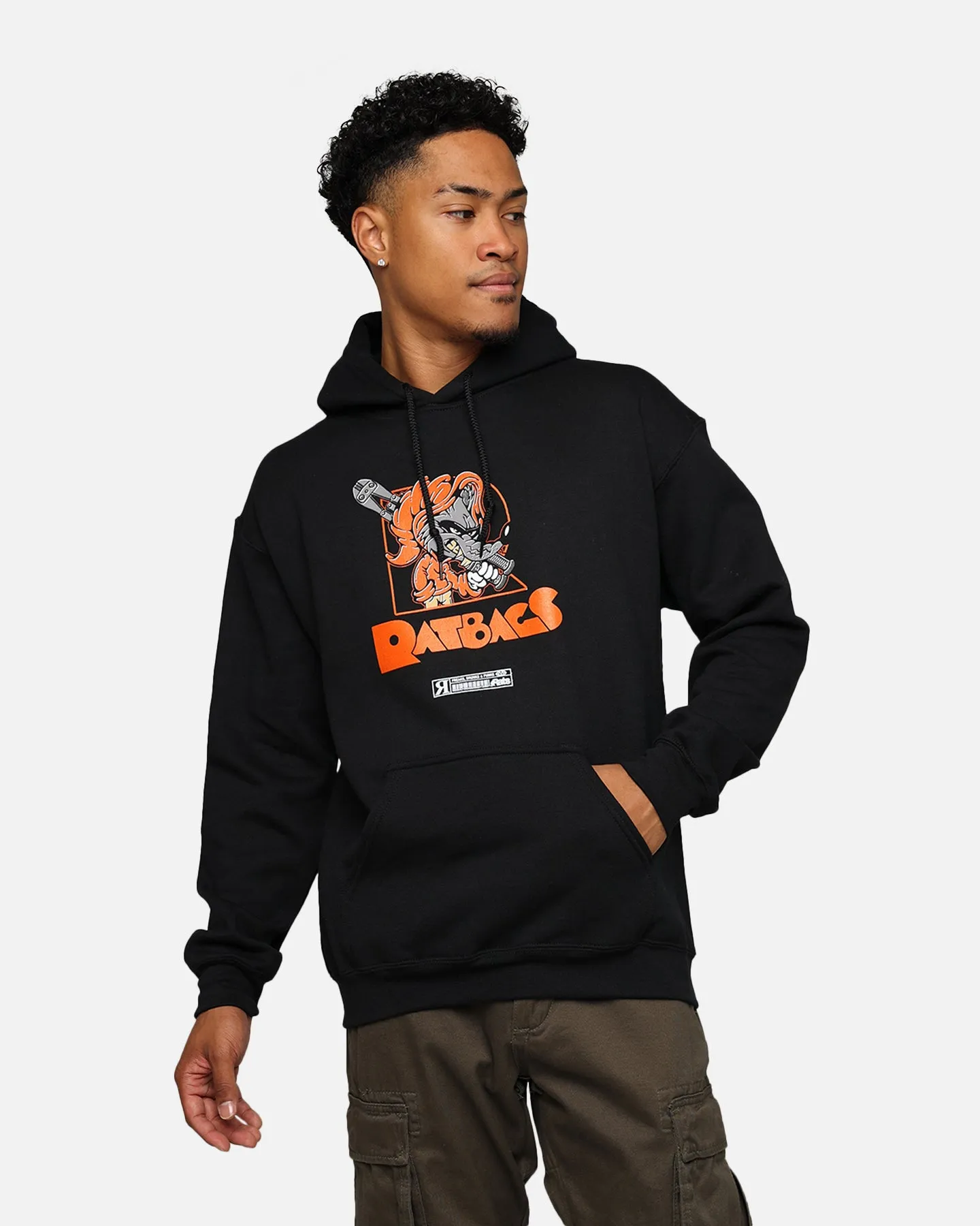 Rats Get Fat Ratbags Hoodie Black