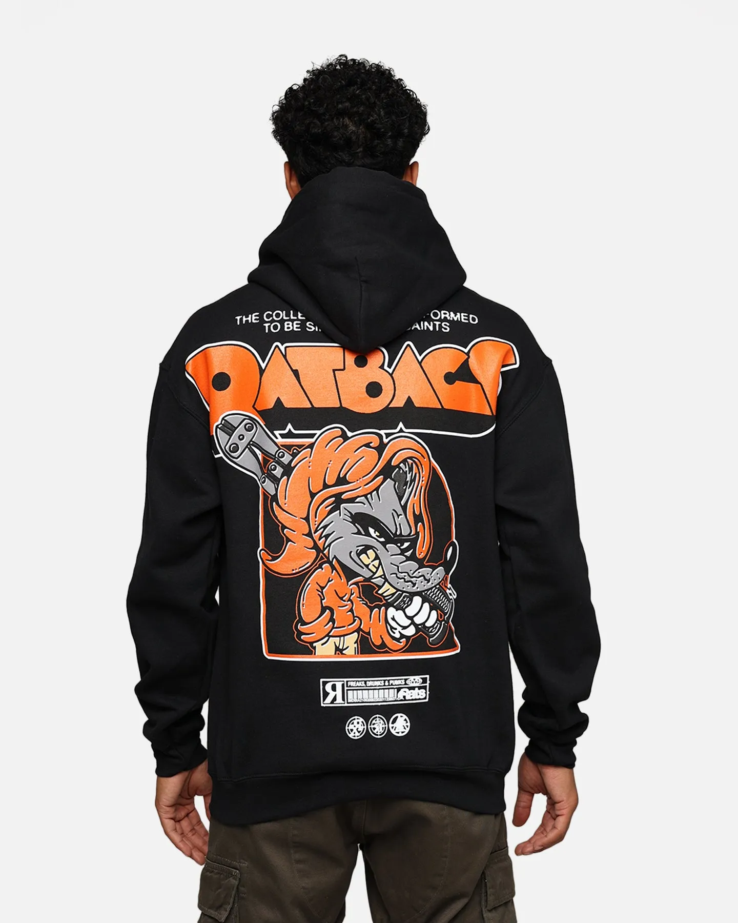 Rats Get Fat Ratbags Hoodie Black