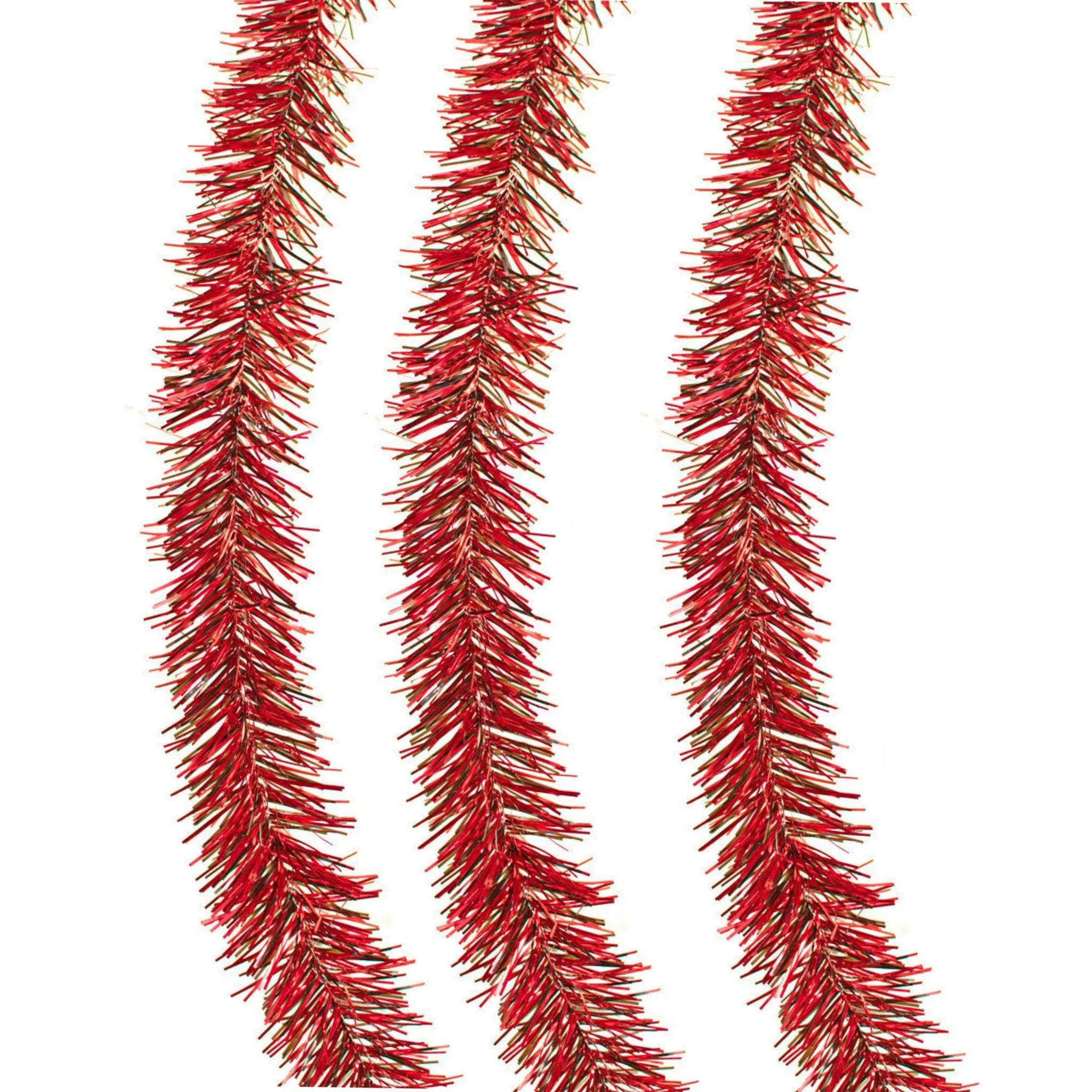 Red & Black Tinsel Garland