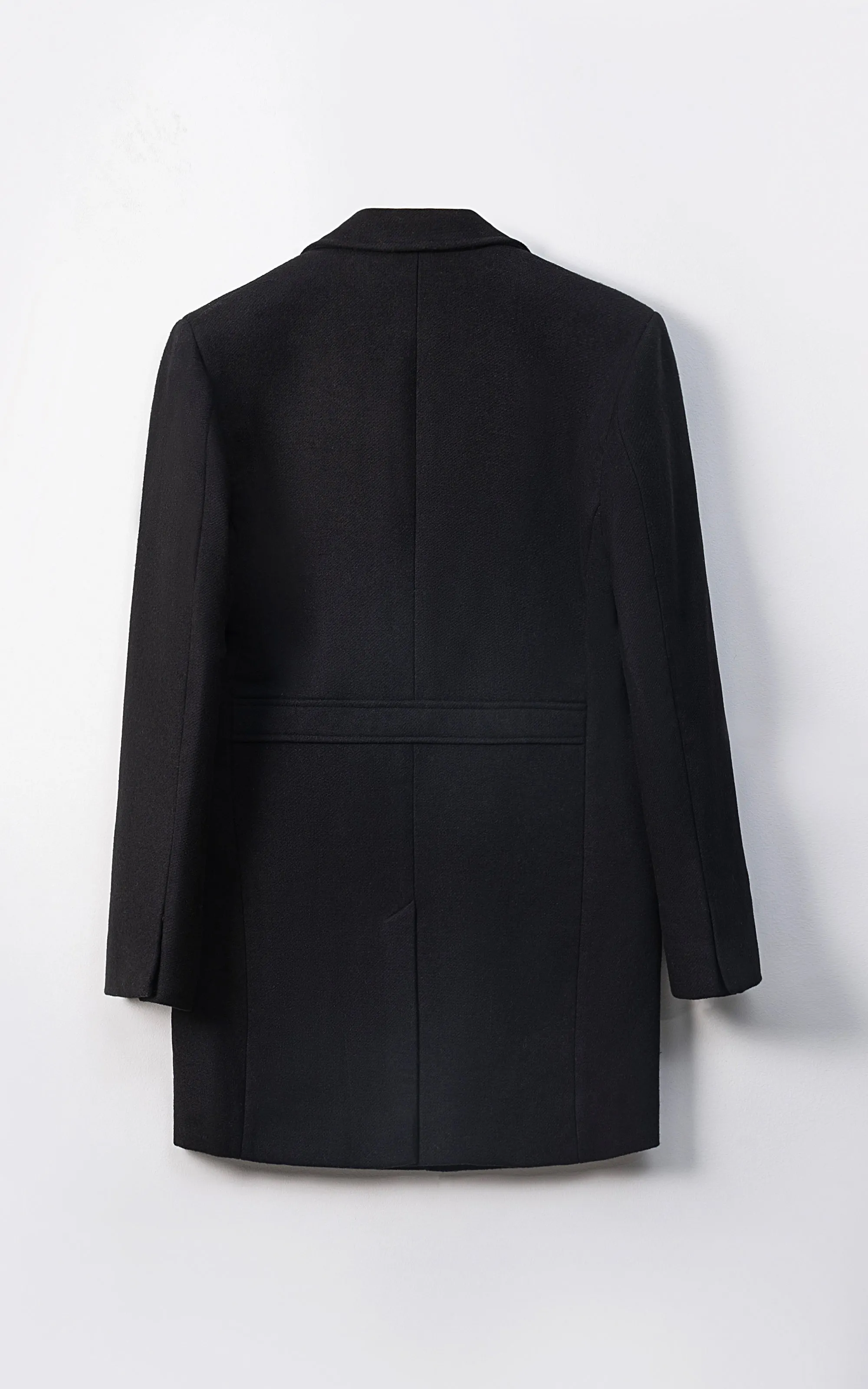 REFINED CLASSIC  LONG COAT BLACK