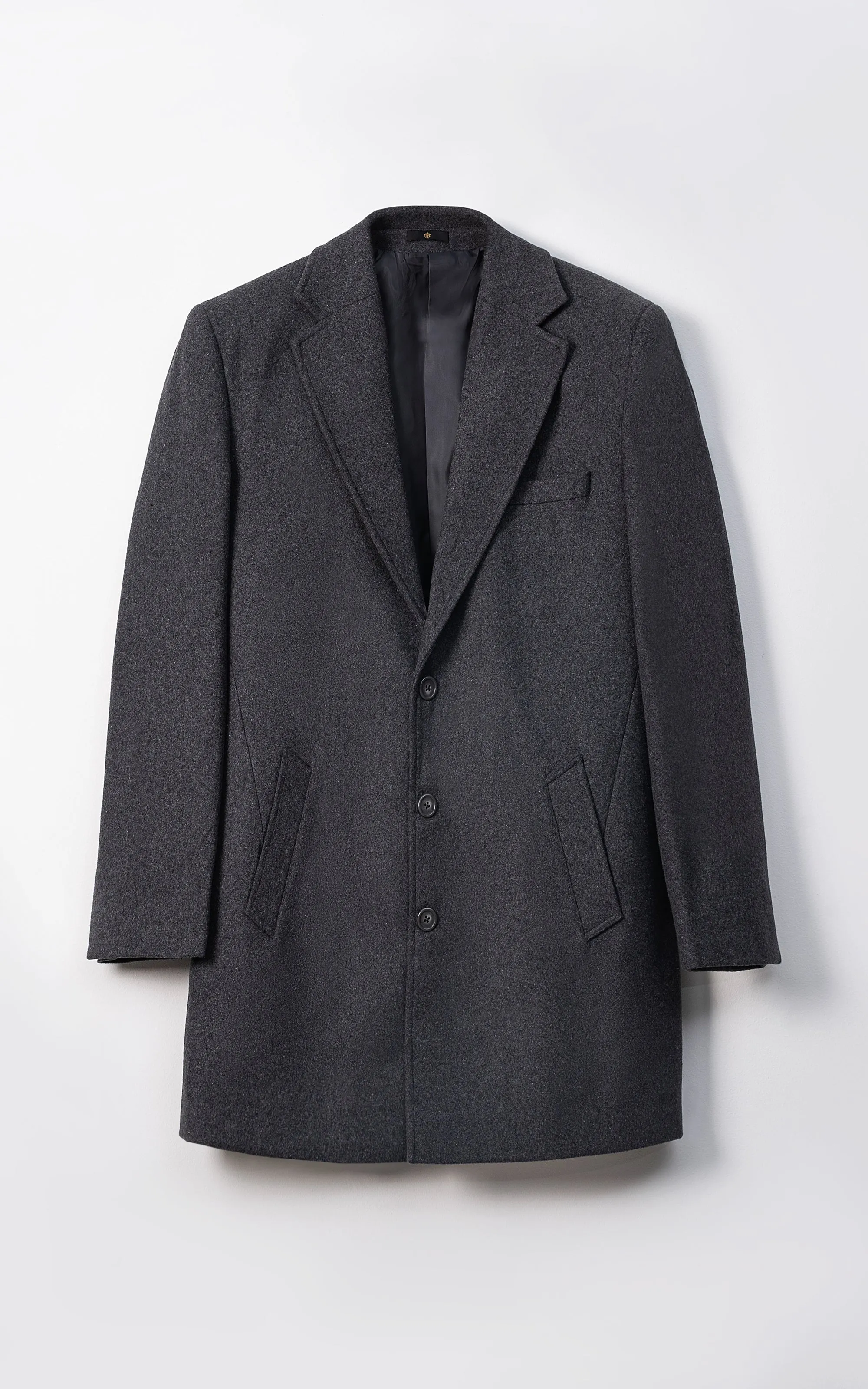 REFINED CLASSIC  LONG COAT DARK GREY