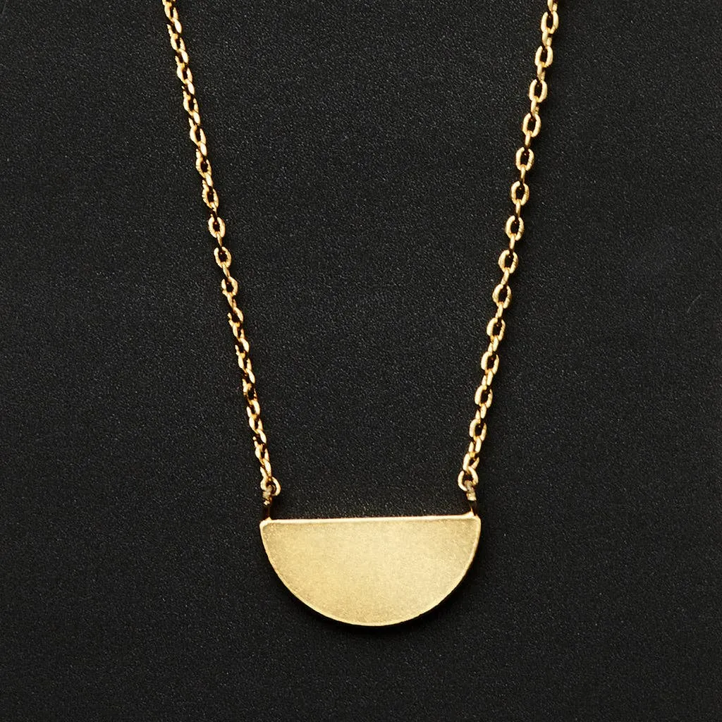 Refined Necklace Collection - Half Moon / Gold