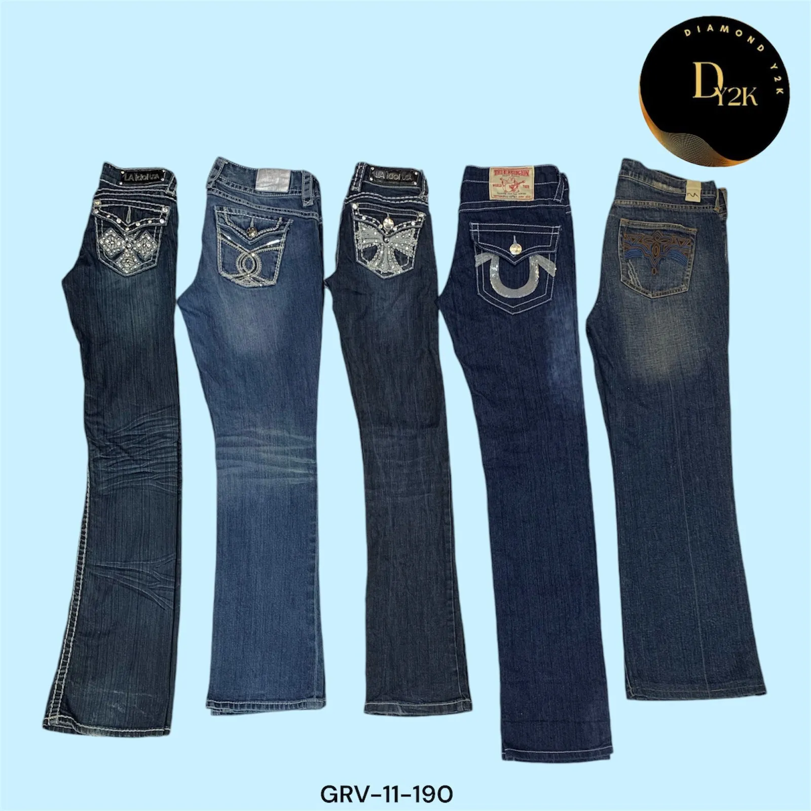 Retro Y2K Flare Jeans (GRV-11-190)