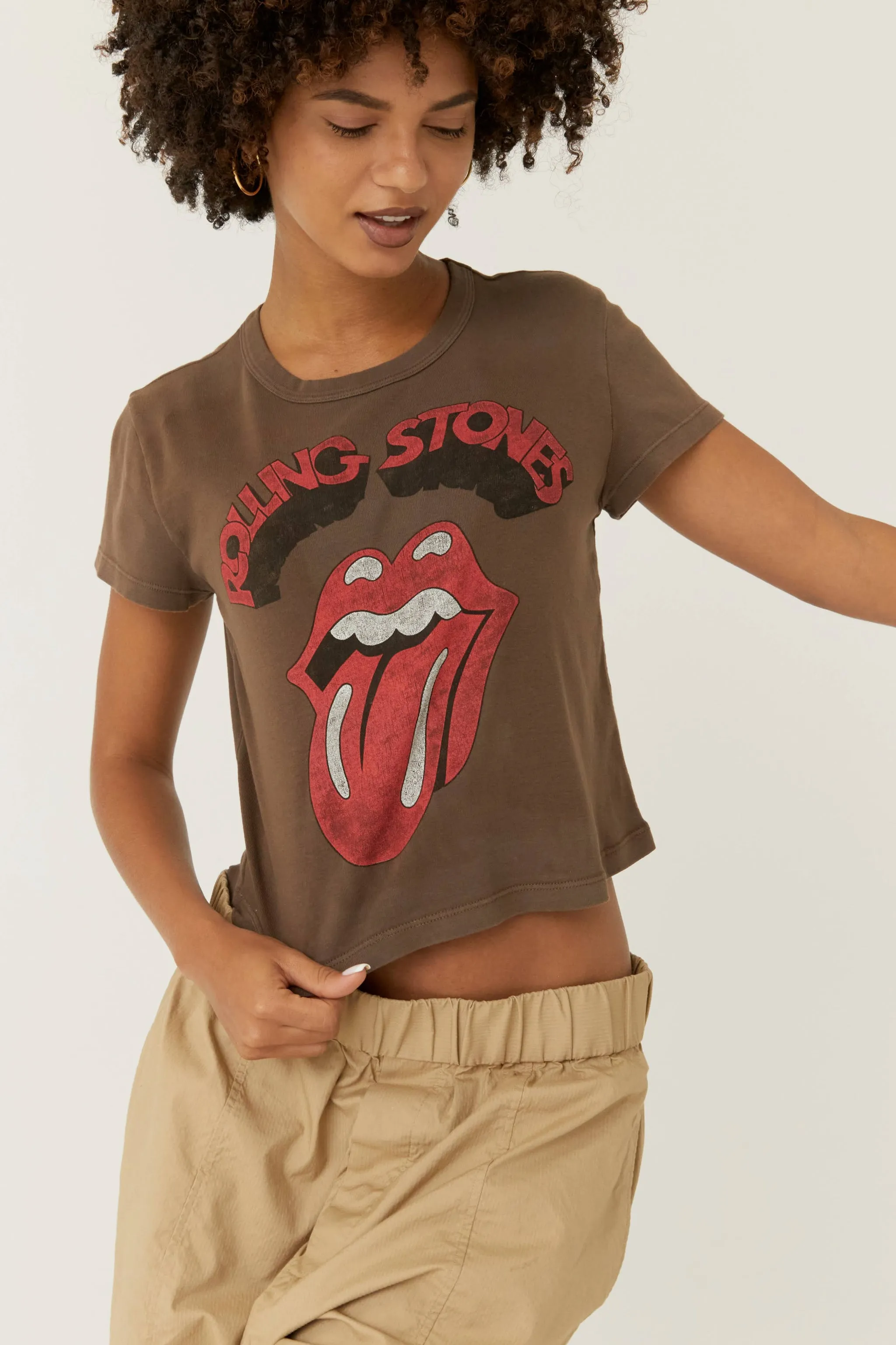 ROLLING STONES TONGUE SHRUNKEN TEE