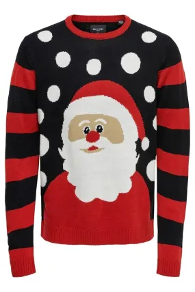 Santa Christmas knit - Black