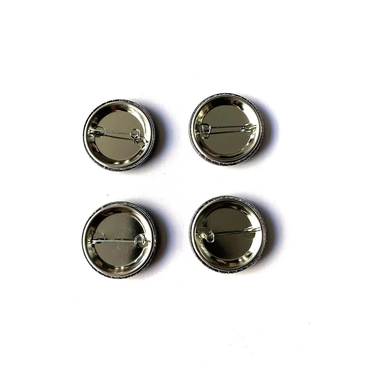 Set of 4 Metal Buttons (37mm)