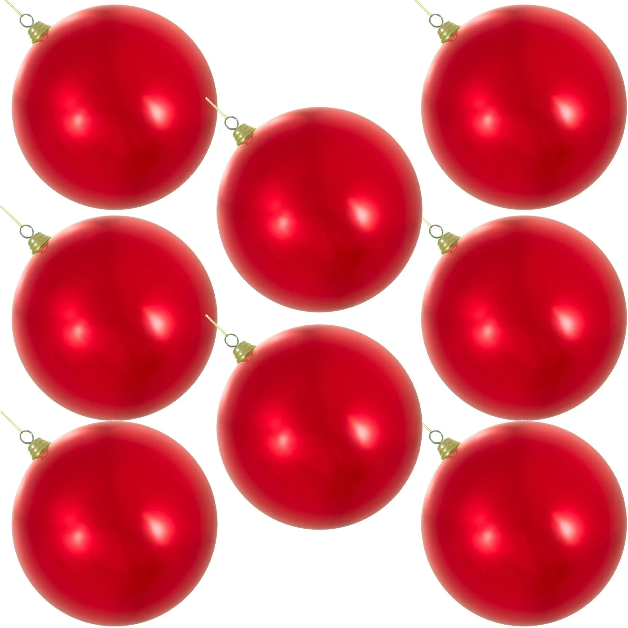 Shiny Red Ball Ornaments