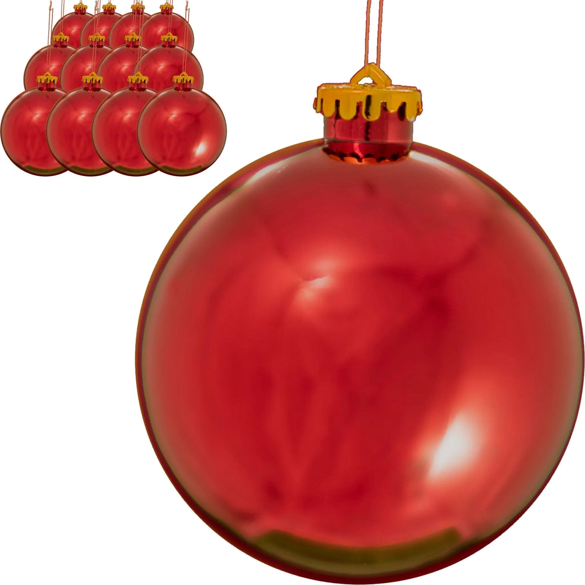 Shiny Red Ball Ornaments