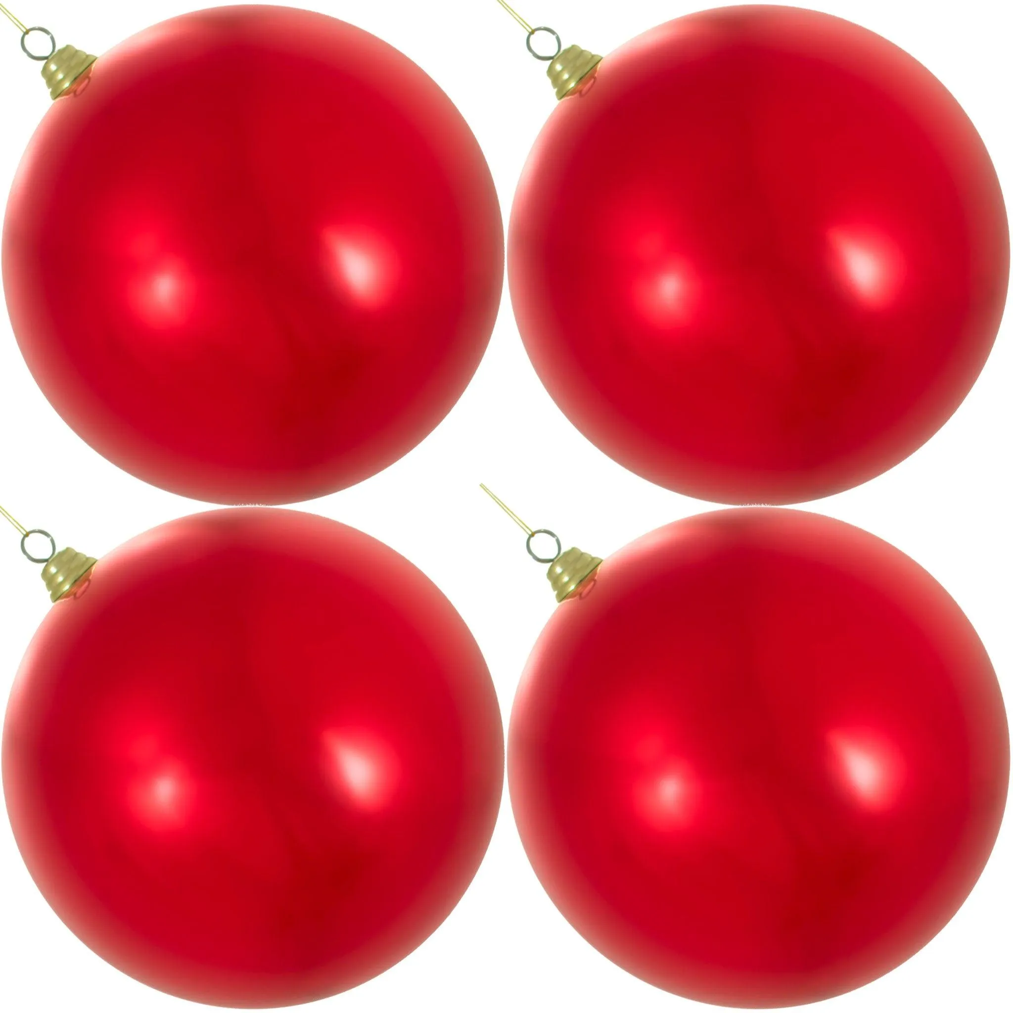 Shiny Red Ball Ornaments