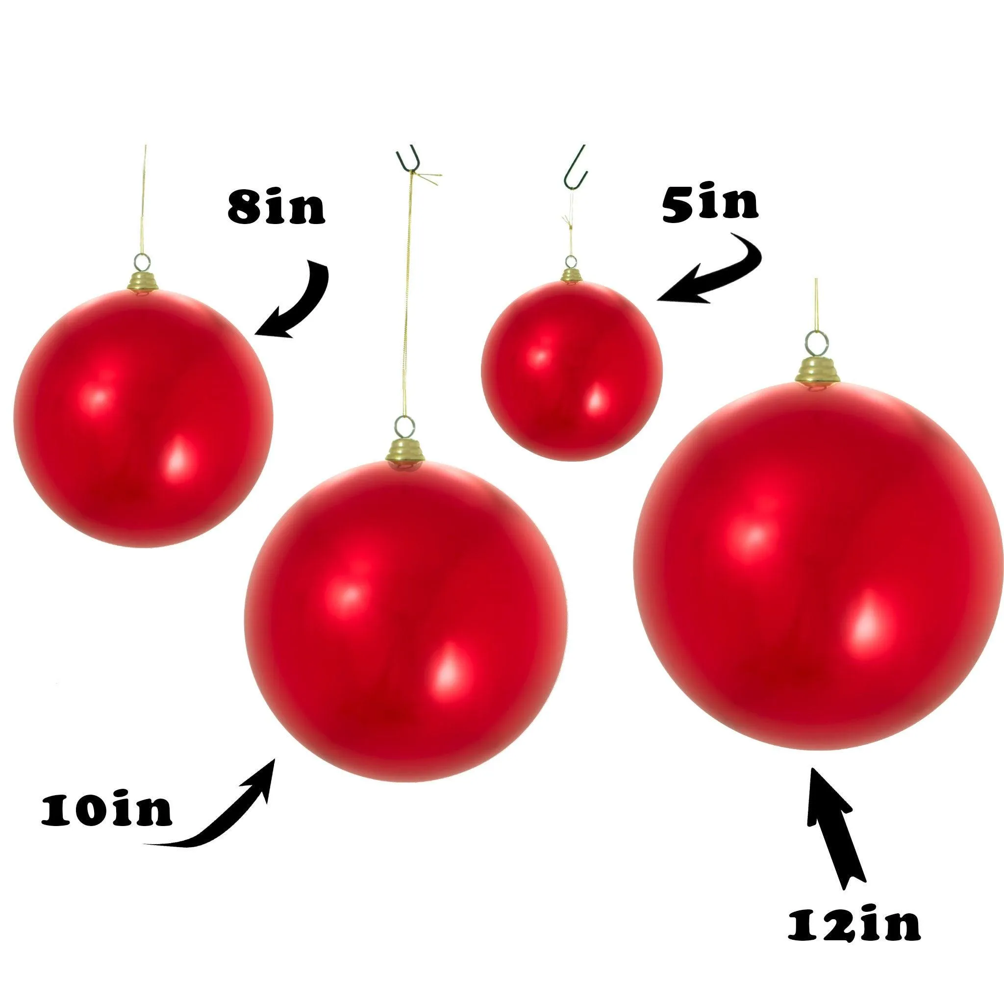 Shiny Red Ball Ornaments