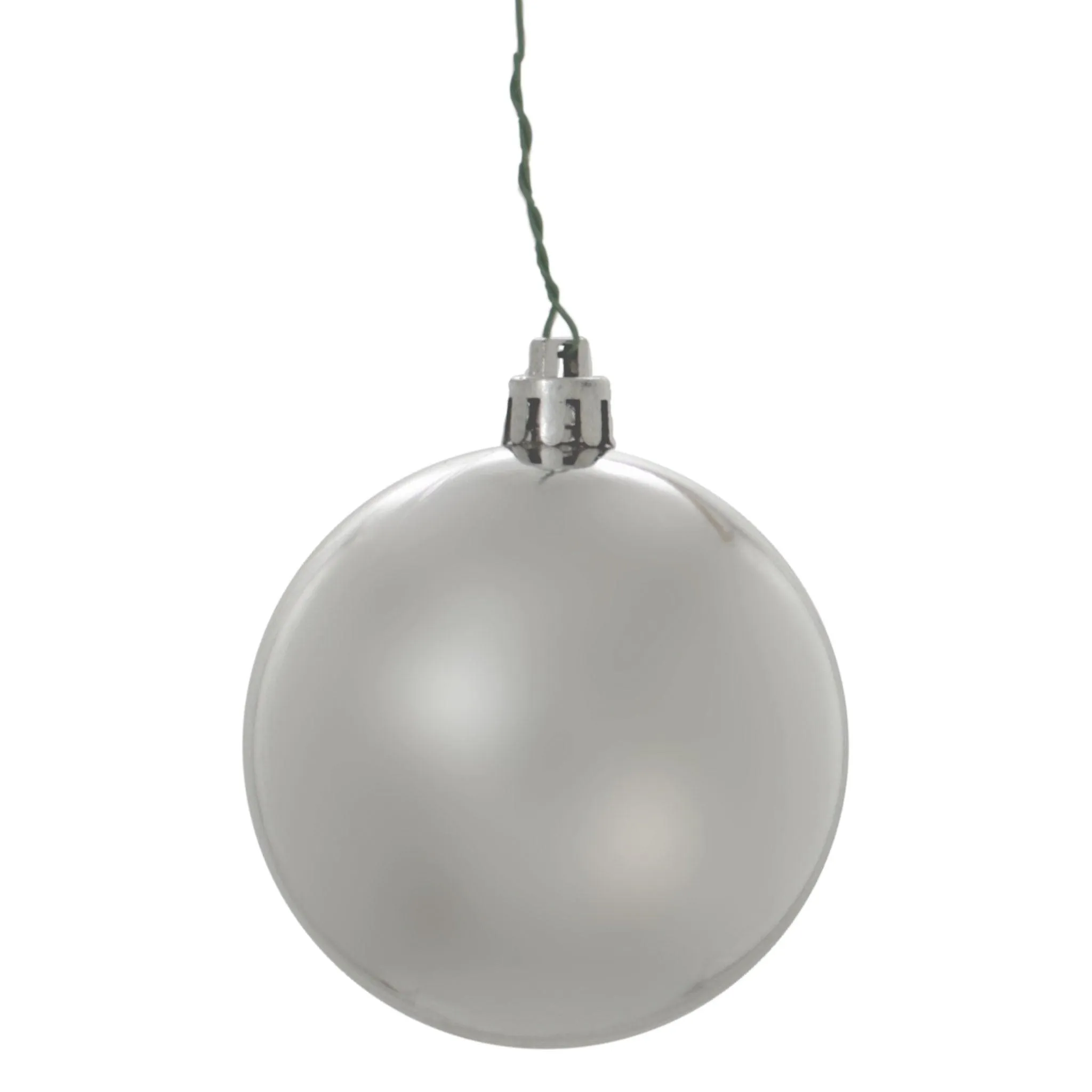 Shiny Silver Ball Ornaments