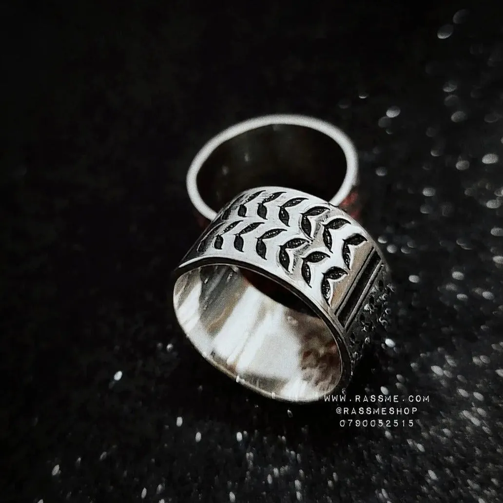 Silver 925 Palestinian Kuffiyeh Ring