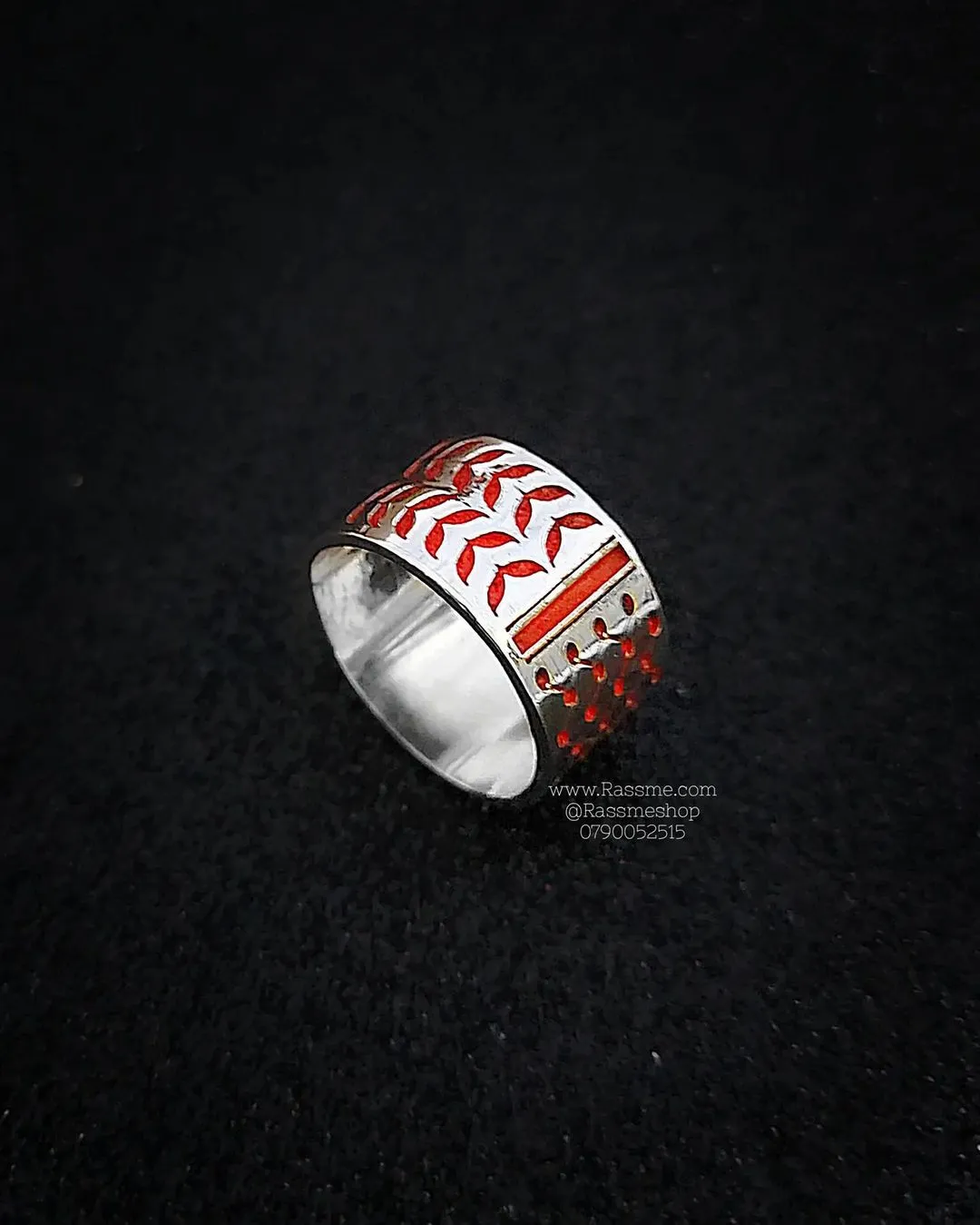 Silver 925 Palestinian Kuffiyeh Ring