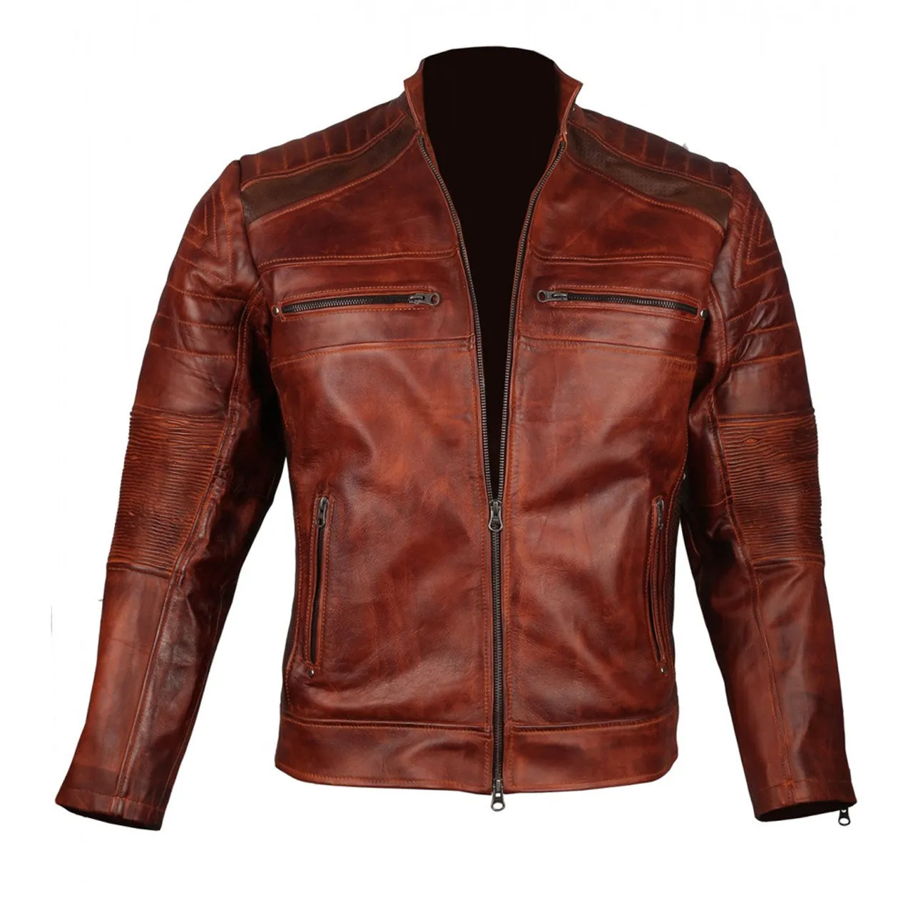 Slim Fit Biker Zipper Mens Jacket