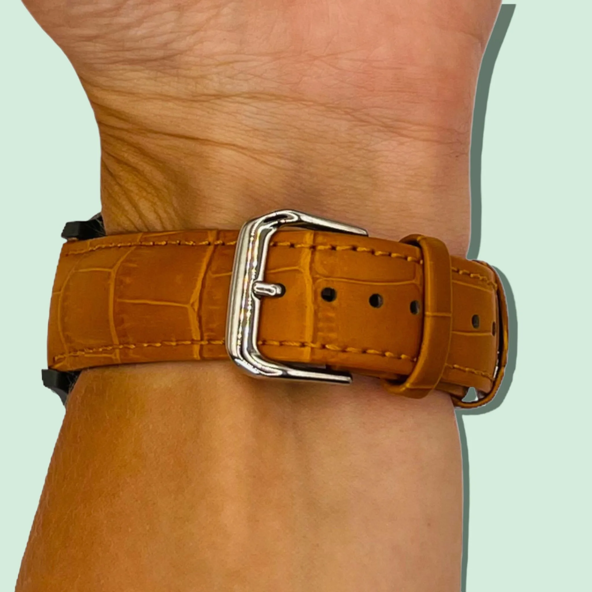 Snakeskin Leather Watch Straps Compatible with the Fossil Traditional 22mm Range