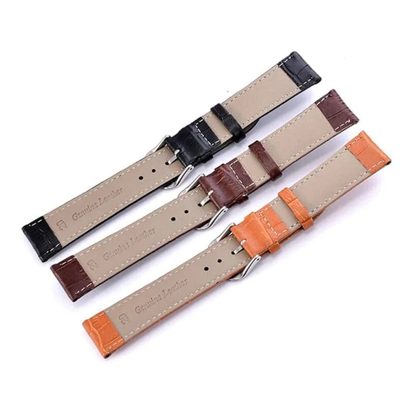 Snakeskin Leather Watch Straps Compatible with the Fossil Traditional 22mm Range