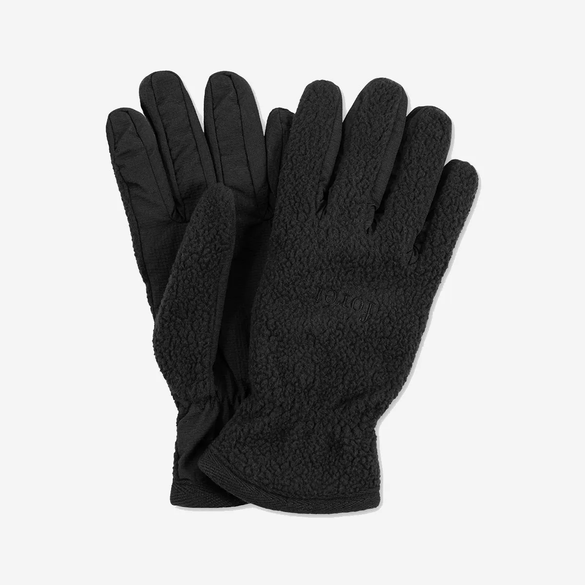 Snow Polartec Fleece Gloves - Black