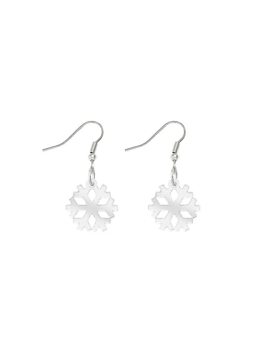 Snowflake Charm Earrings