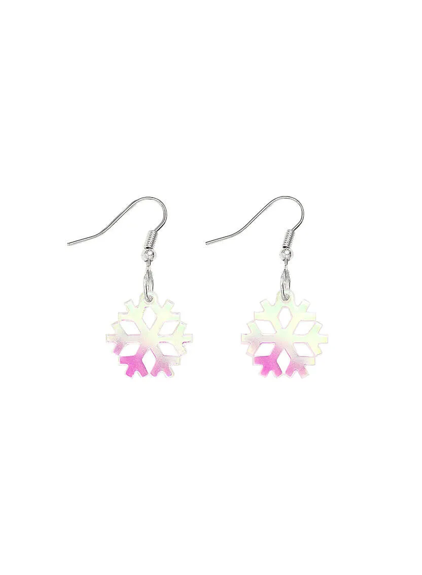 Snowflake Charm Earrings