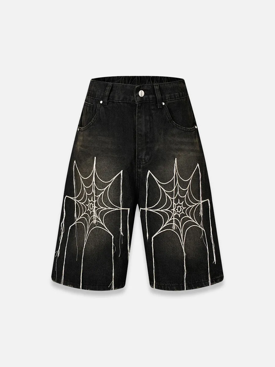 Spider Web Jorts