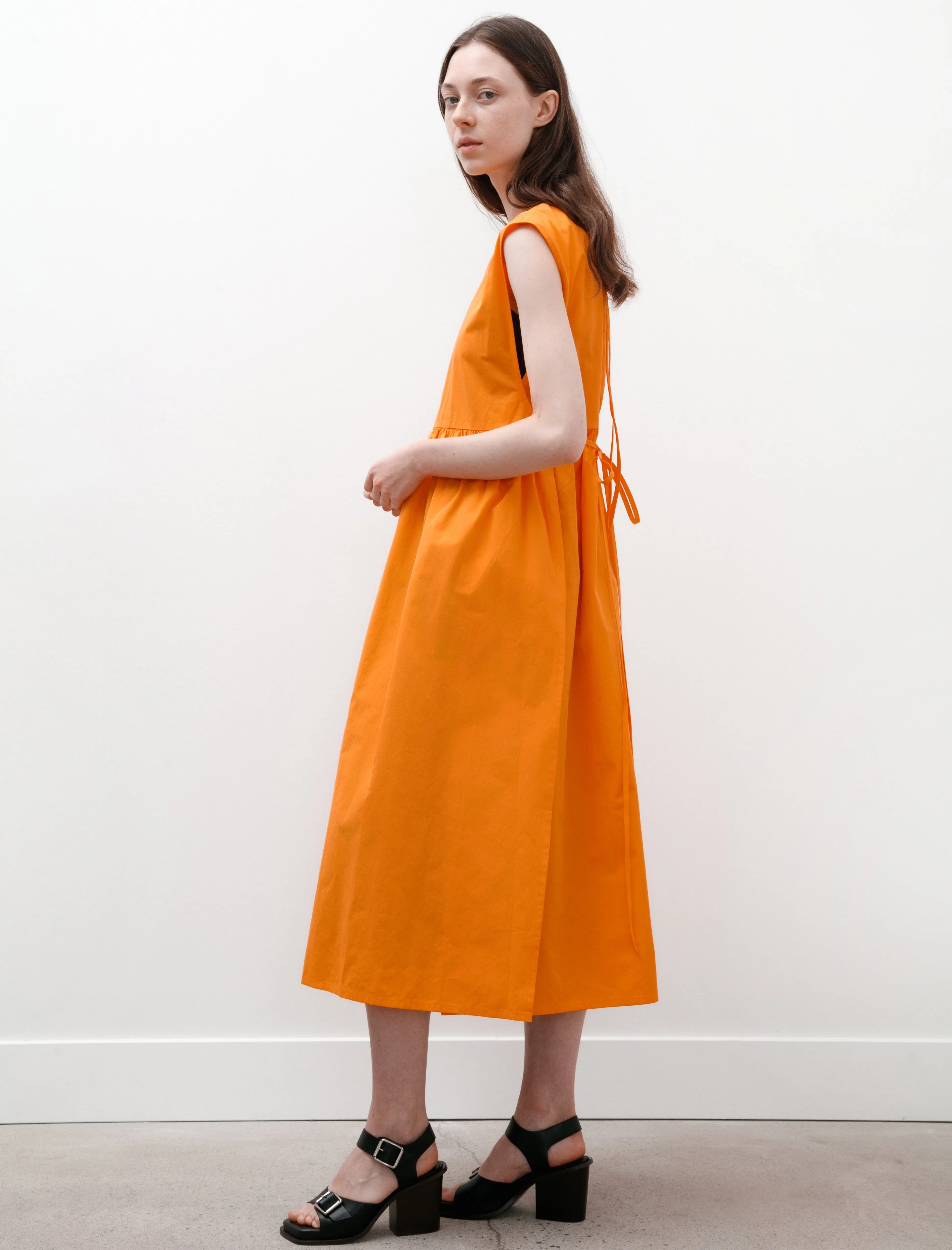 Strik Dress Orange Cotton