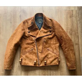 Suede Back Laces Leather Jacket