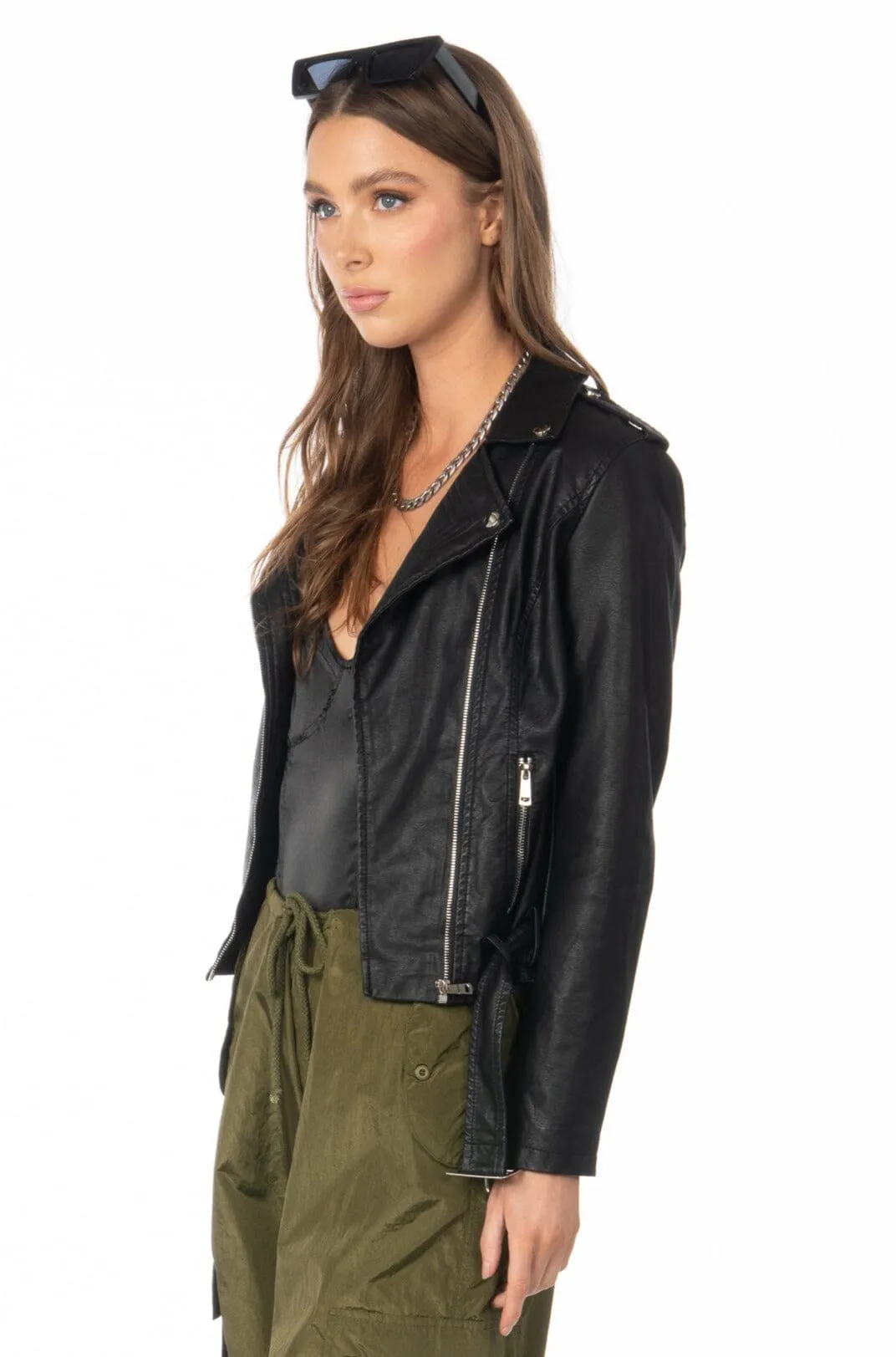 Sunset Blvd Moto Jacket Black