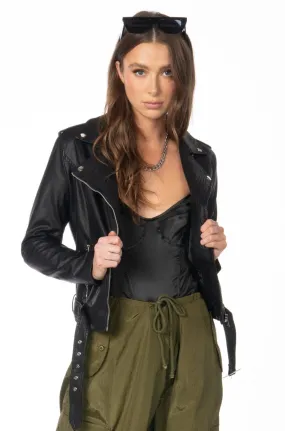 Sunset Blvd Moto Jacket Black