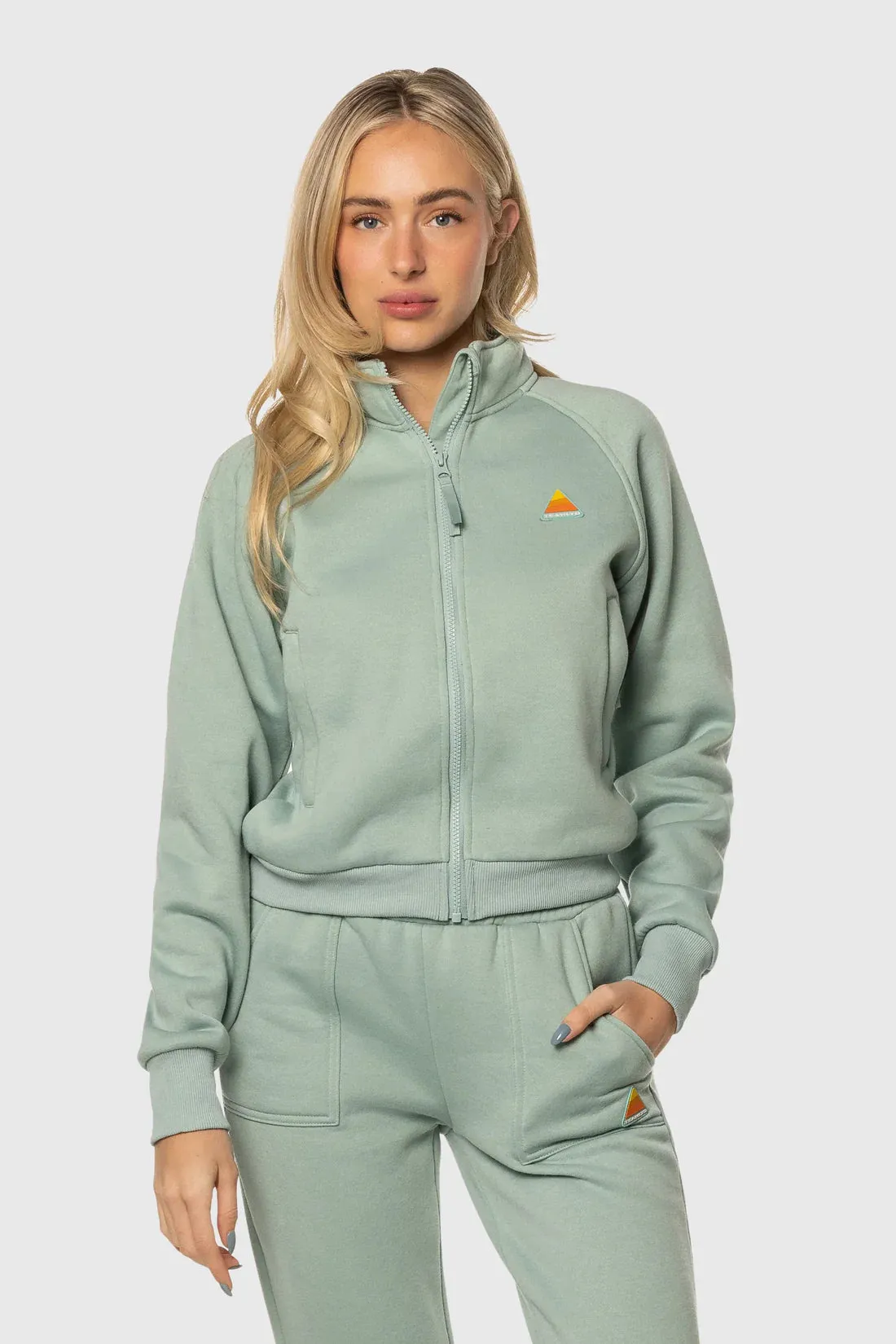 TEAMLTD Ladies Fleece Zip Mint