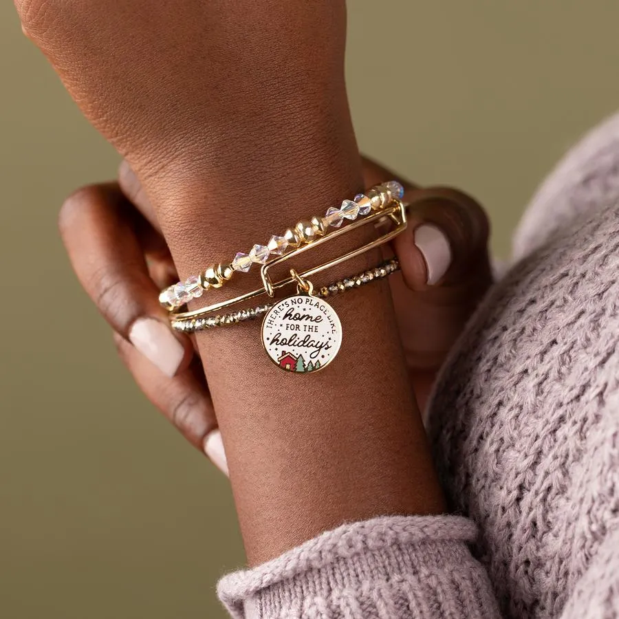 'There's No Place Like Home for the Holidays' Charm Bangles, Set of 3