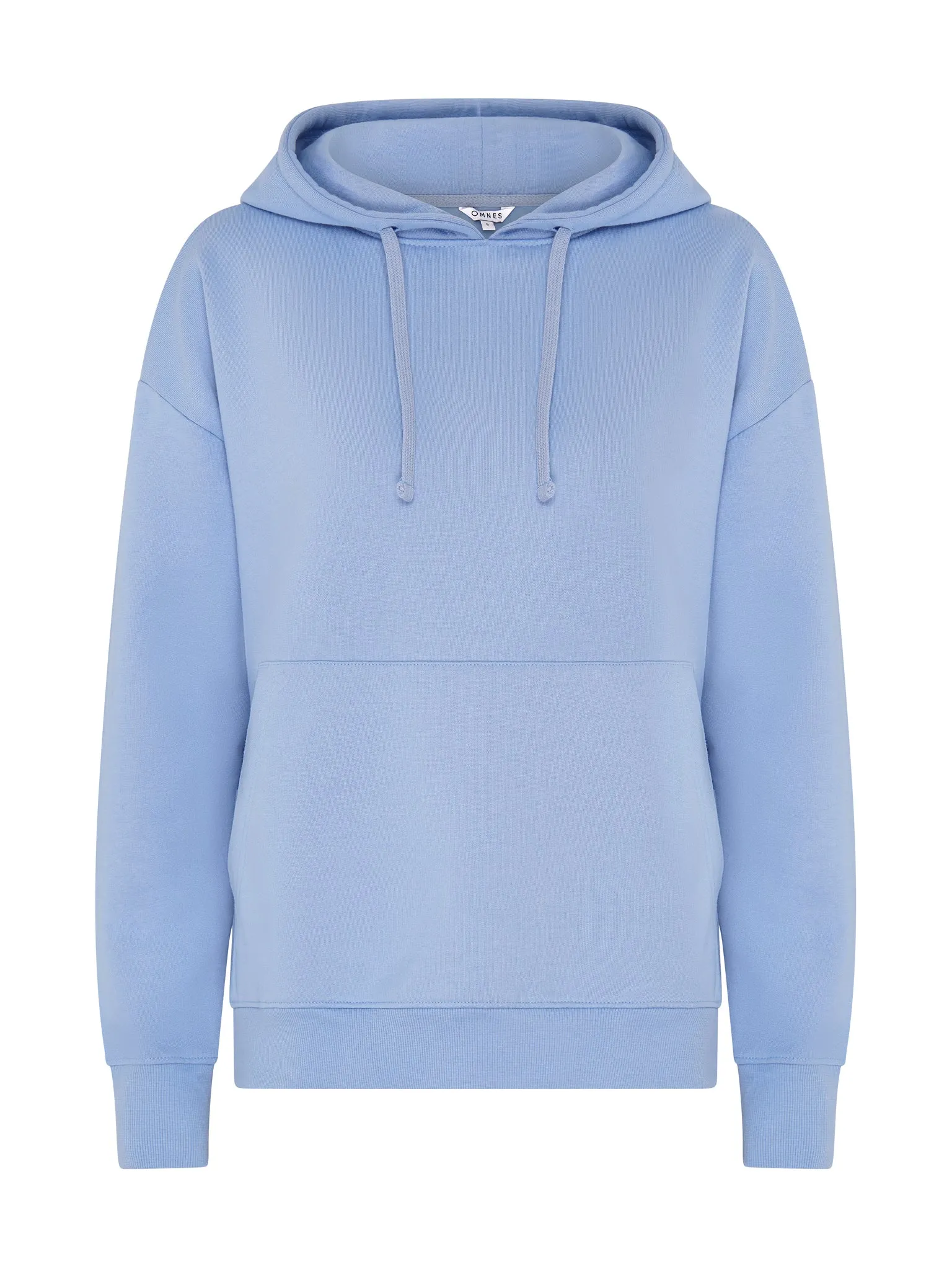 Tie Pullover Hoodie in Light Blue