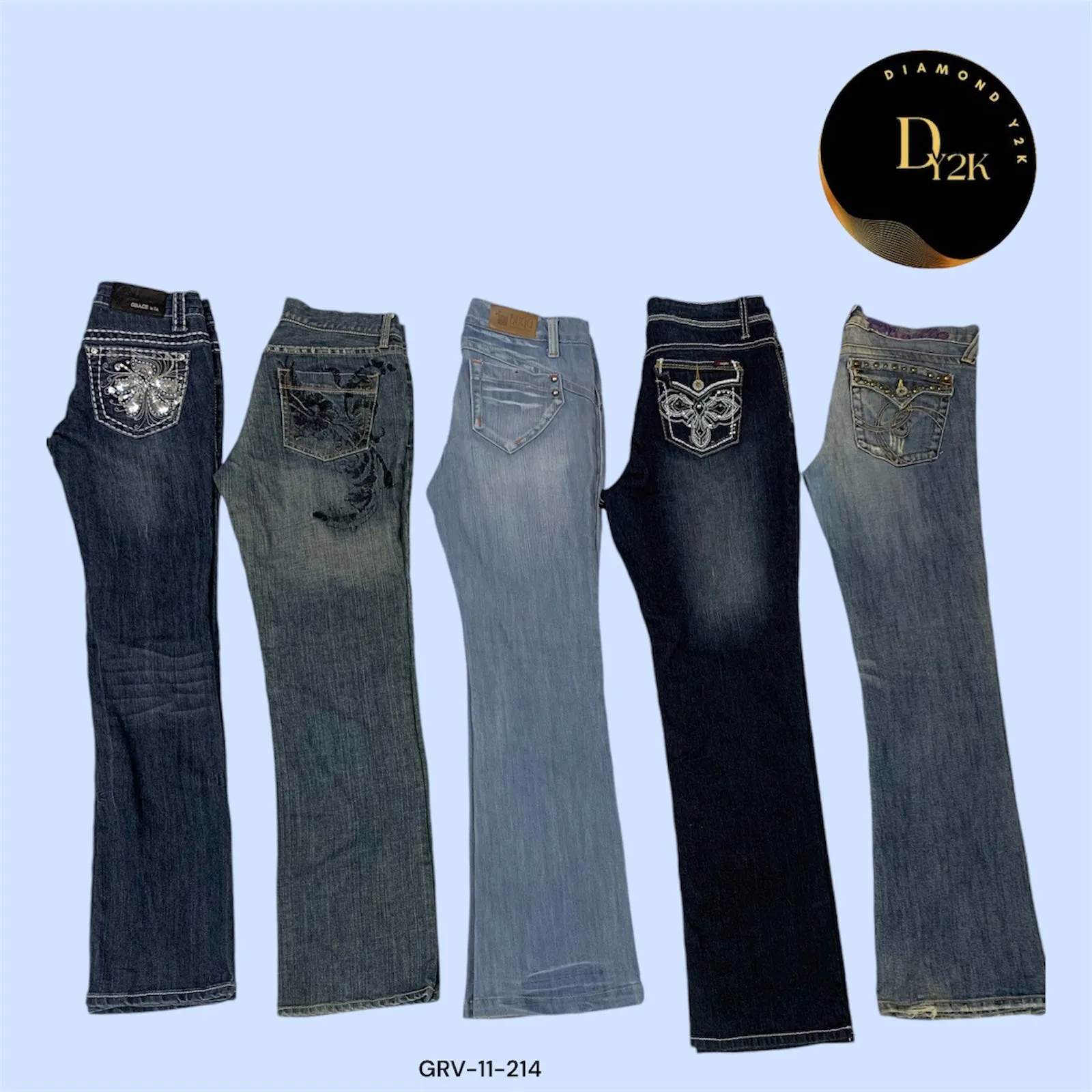 Trendy Y2K Flare Jeans (GRV-11-214)