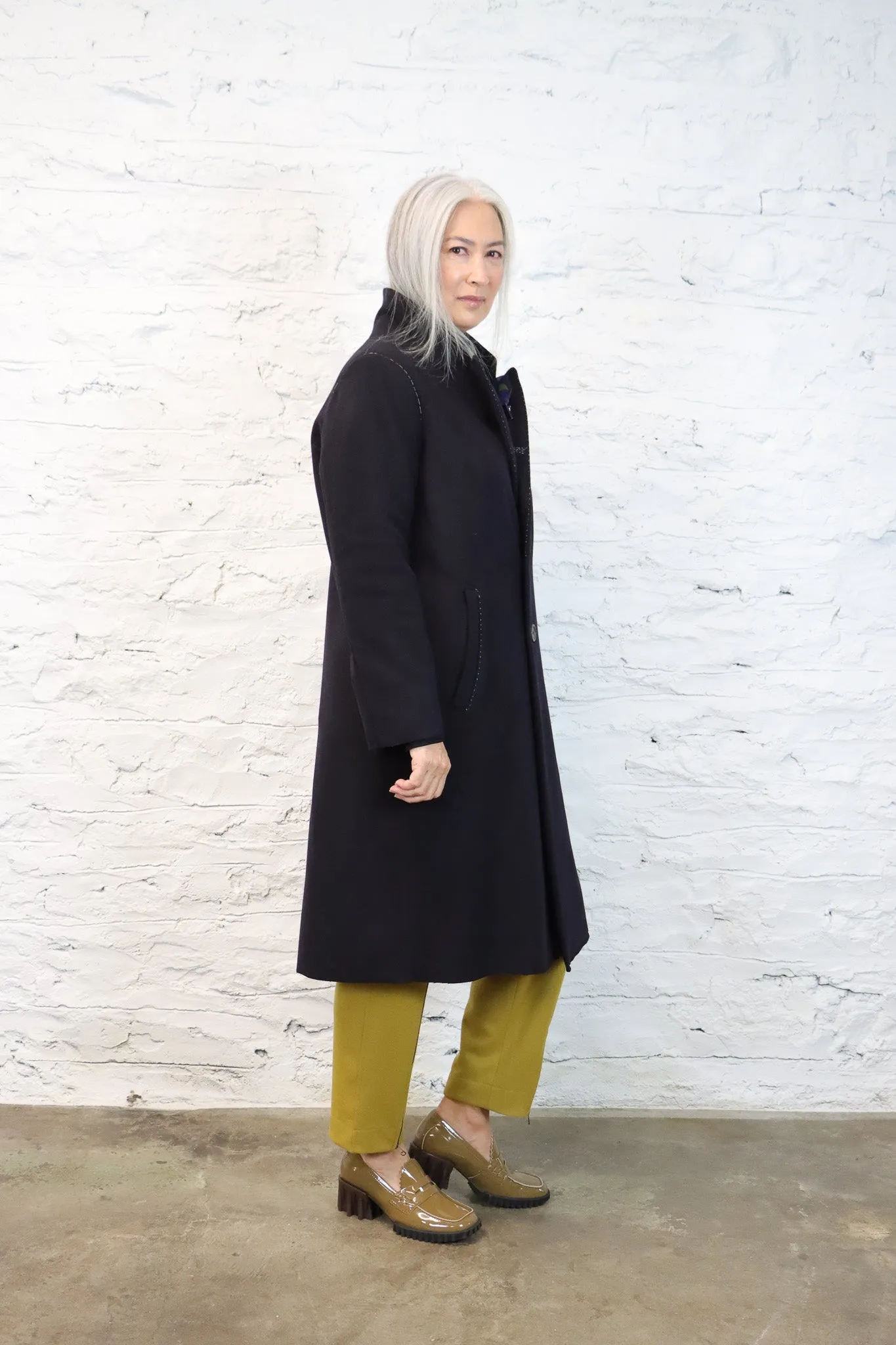 Umit Unal Black Wool Coat