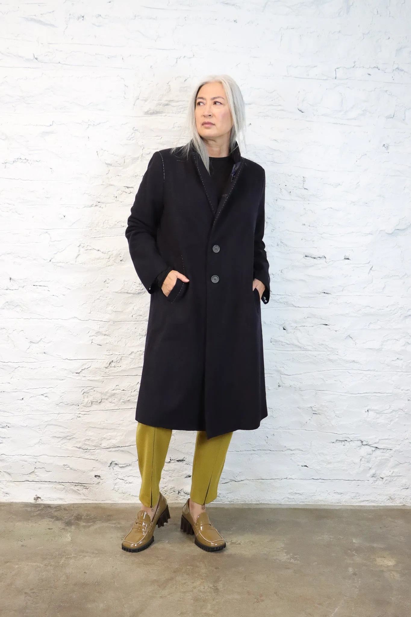 Umit Unal Black Wool Coat