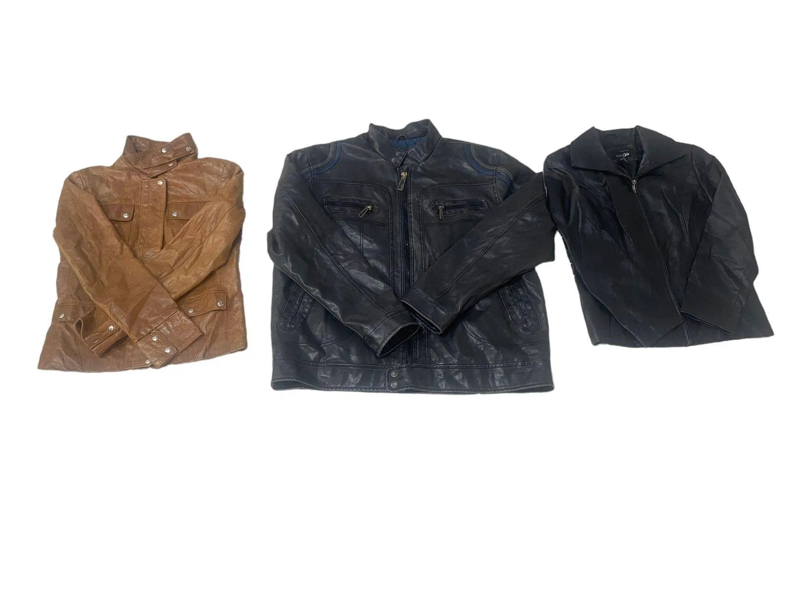 UniSex Leather Structure Jackets Mixed - 10 Pcs