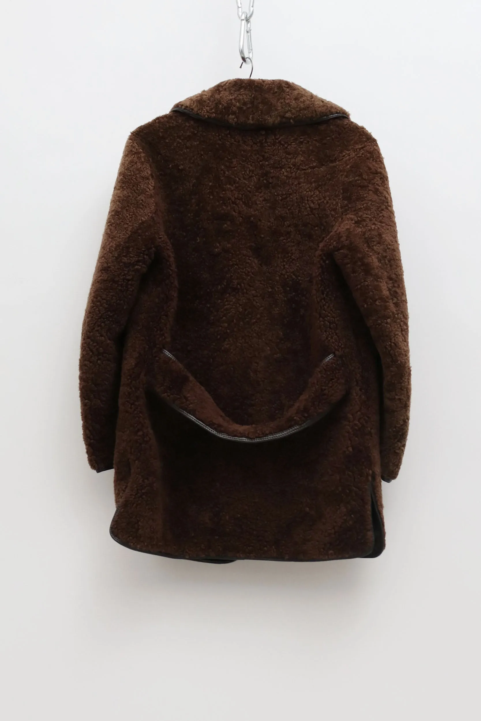 Vintage Brown Sheepskin Coat