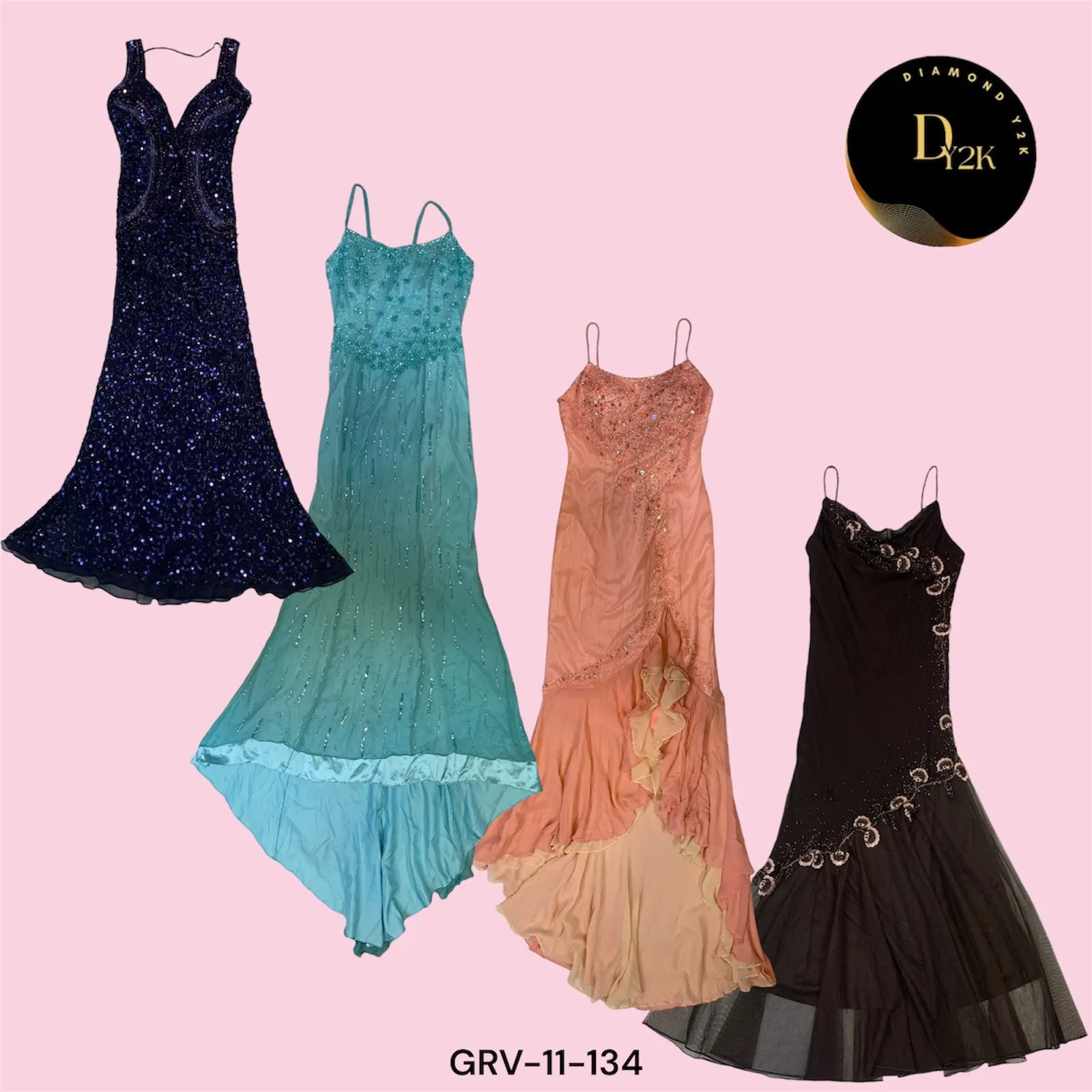 Vintage Y2K Beaded Dresses Bundle (GRV-11-134)