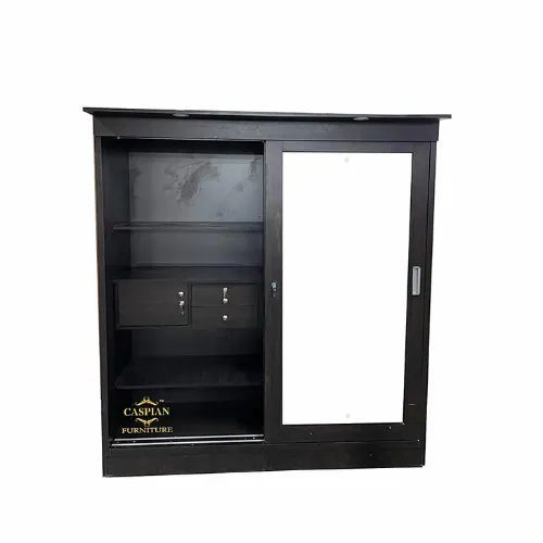 Wardrobe with 2 Sliding Door for Bedroom and Large Mirror | 4 Door Wardrobe