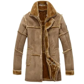 West Louis™ Warm Faux Suede Luxury Coat