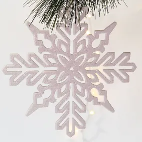 White Glittered Snowflake