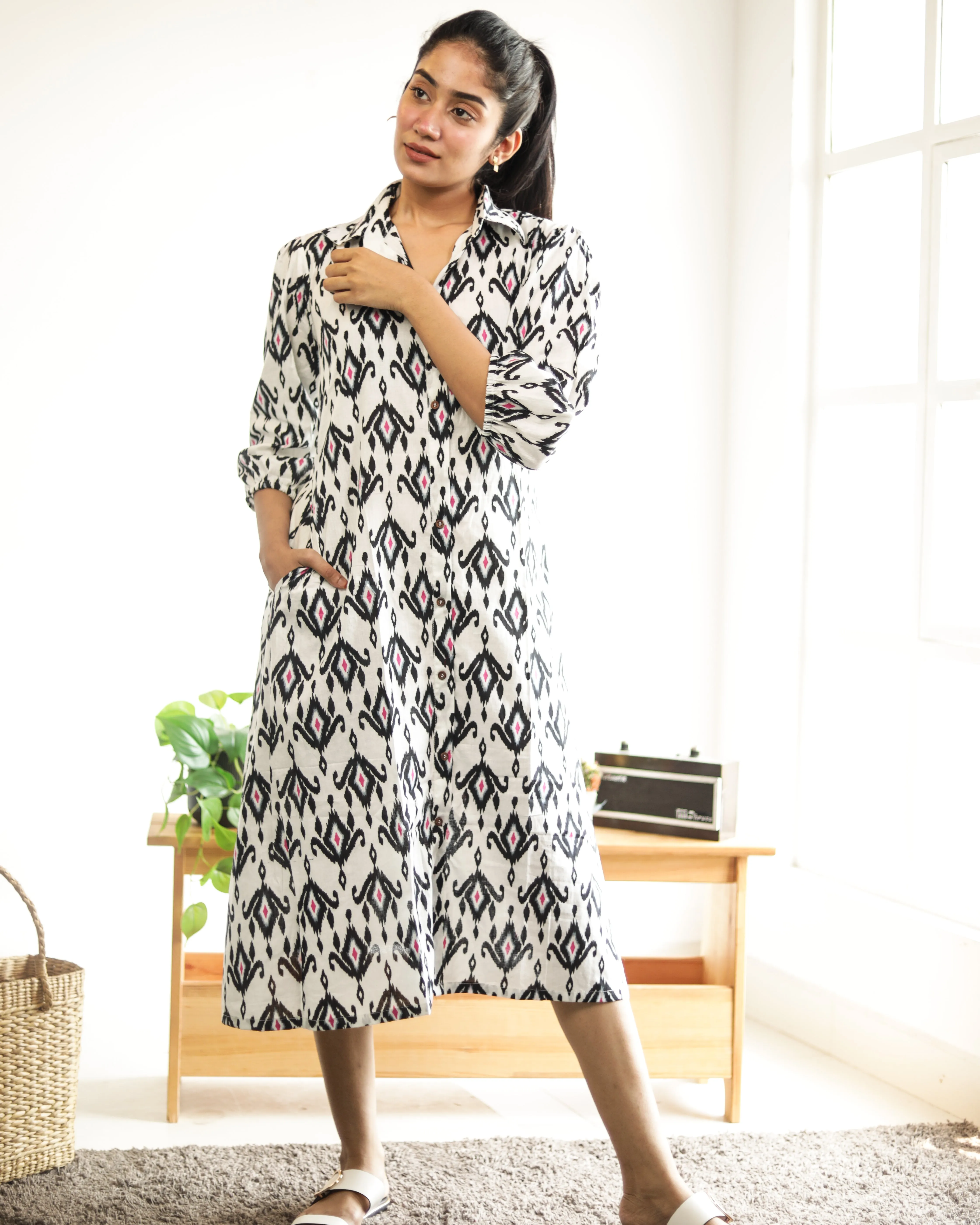 White wave - Nursing Dress / Kurti