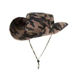 Wide Brim Boonie Bush Hat Military Camouflage Outdoor Fishing Hat Safari Cap YZ80173