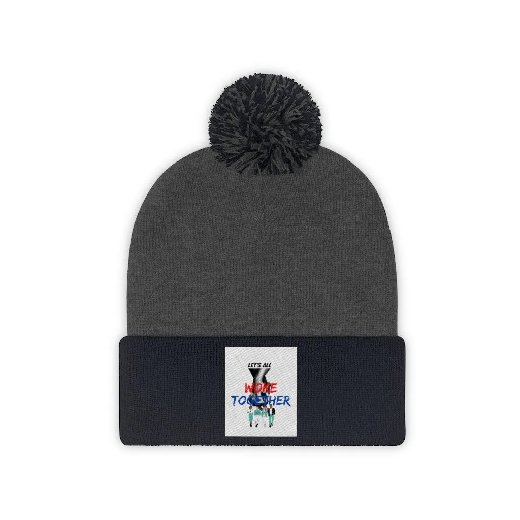 WOKE Together Pom Pom Beanie