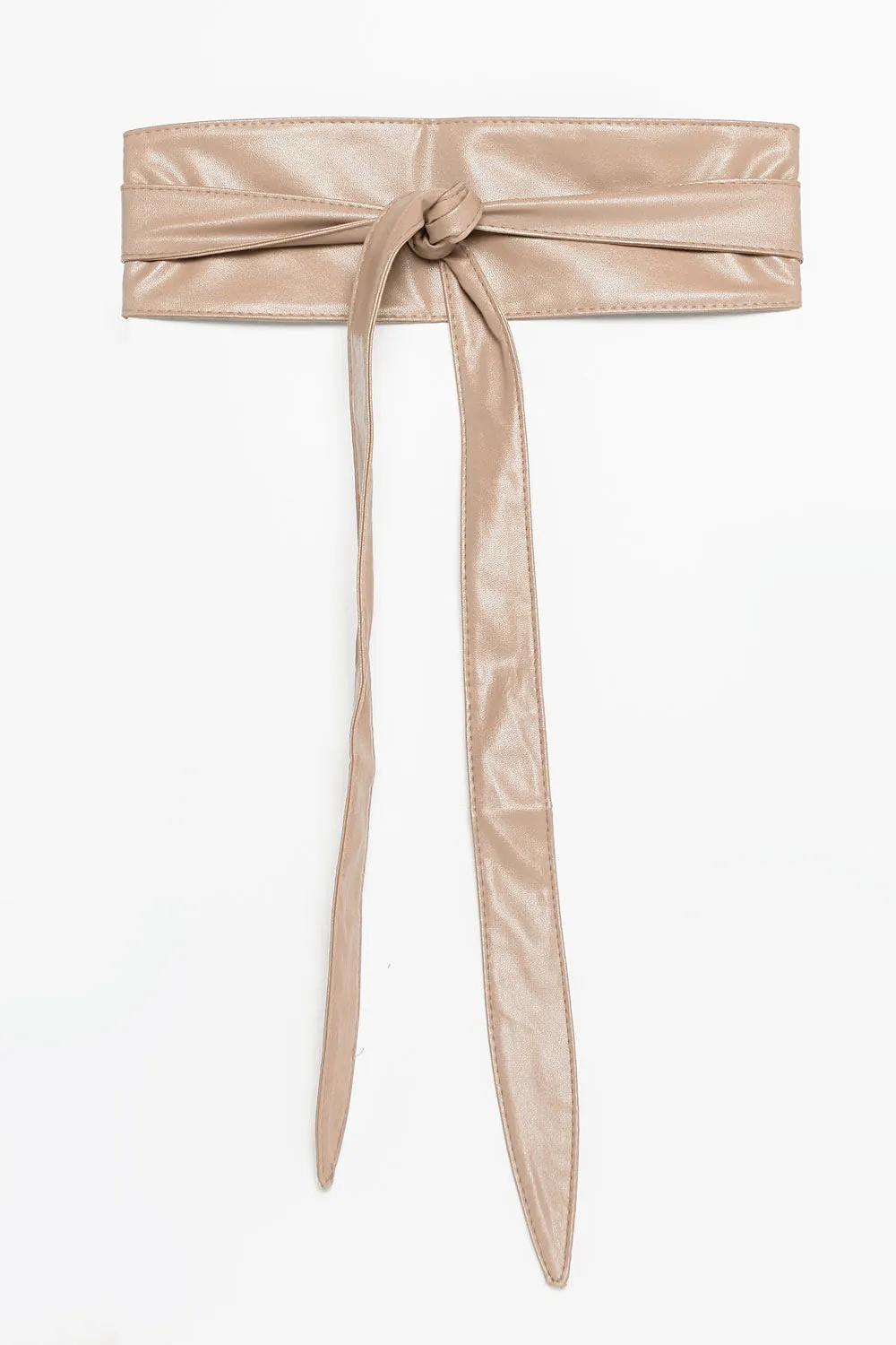 Wrap and Tie Belt - Beige