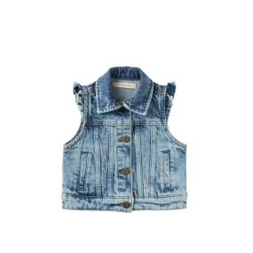 Your Wishes Stretch Denim Gilet | Prudence