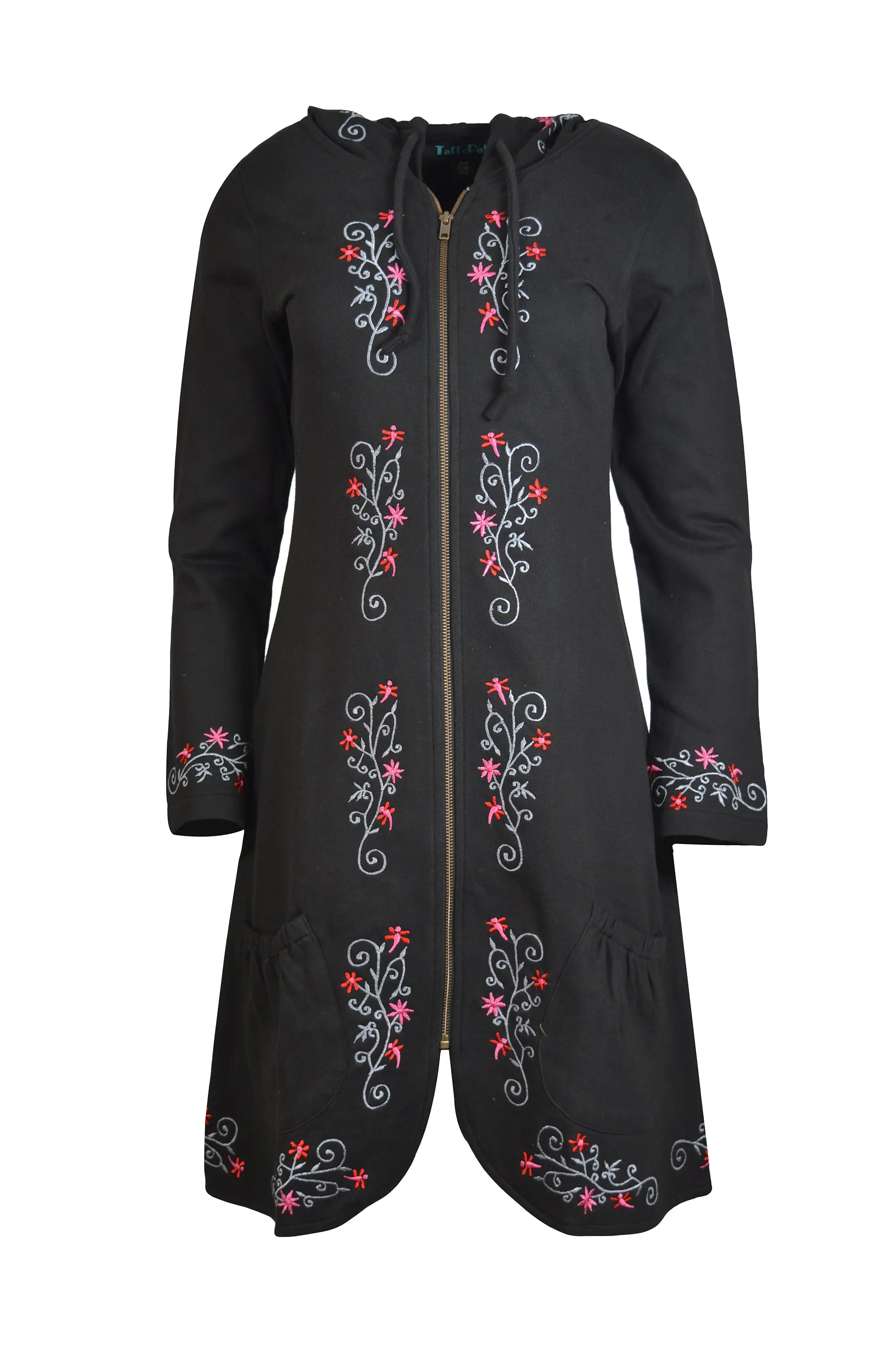 zipper-closed-jacket-with-floral-embroidery